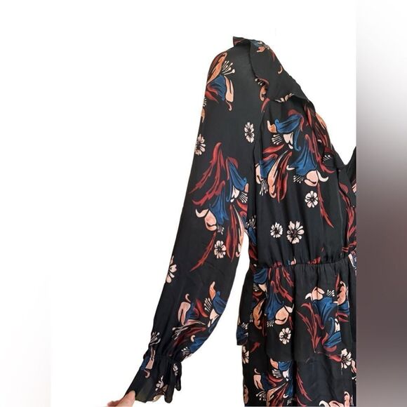 Joie Silk Nour Floral Ruffle Dress - Picture 7 of 12